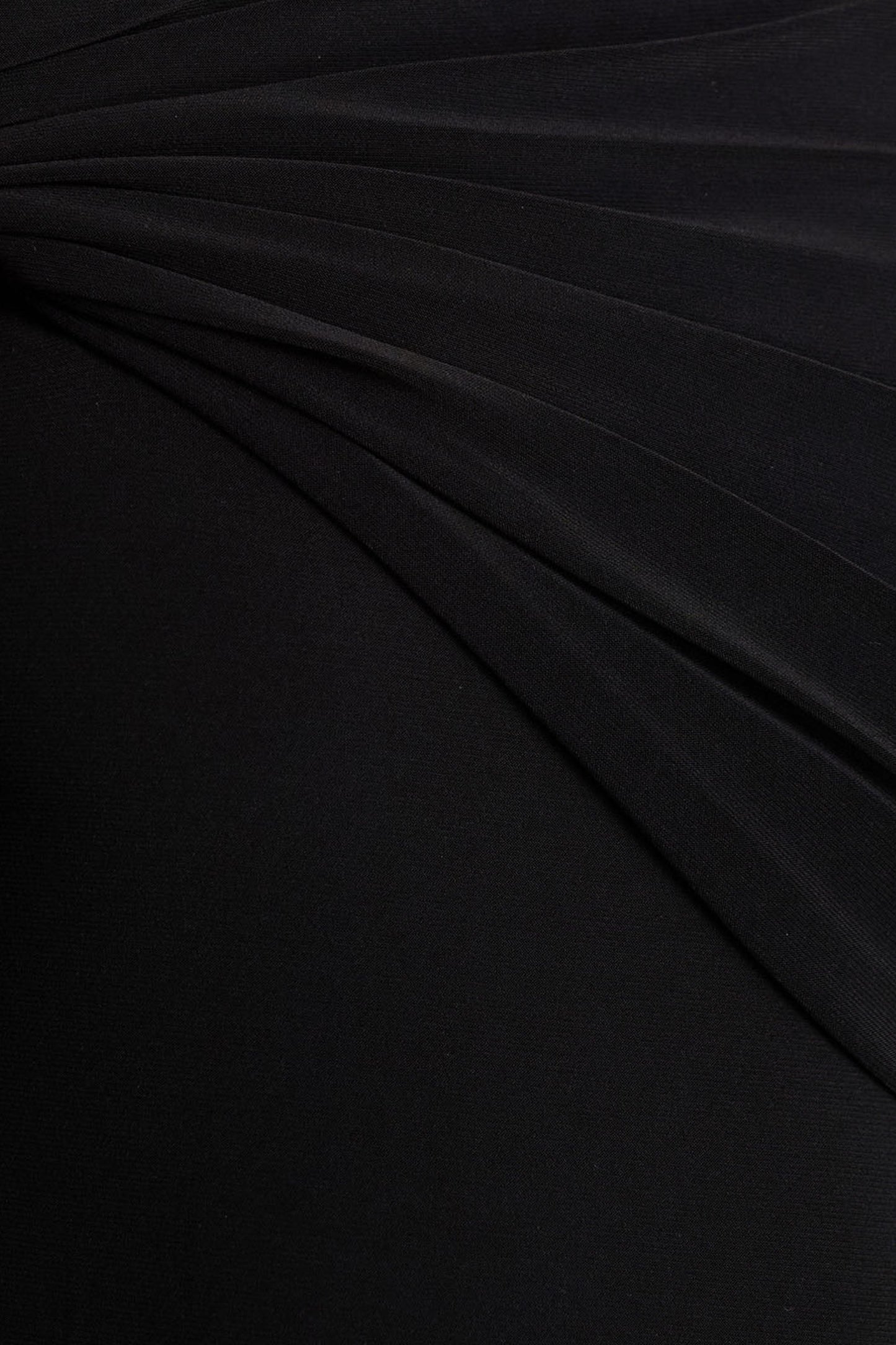 Alexia | Black Asymmetric-Neck Maxi Dress With Embellishment And Ruched Detailing