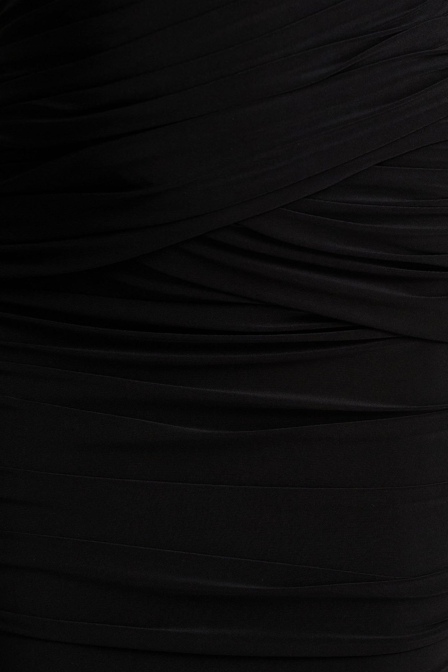 Kendall | Black High-Neck Wrapped Maxi Dress With Chest Cut-Out