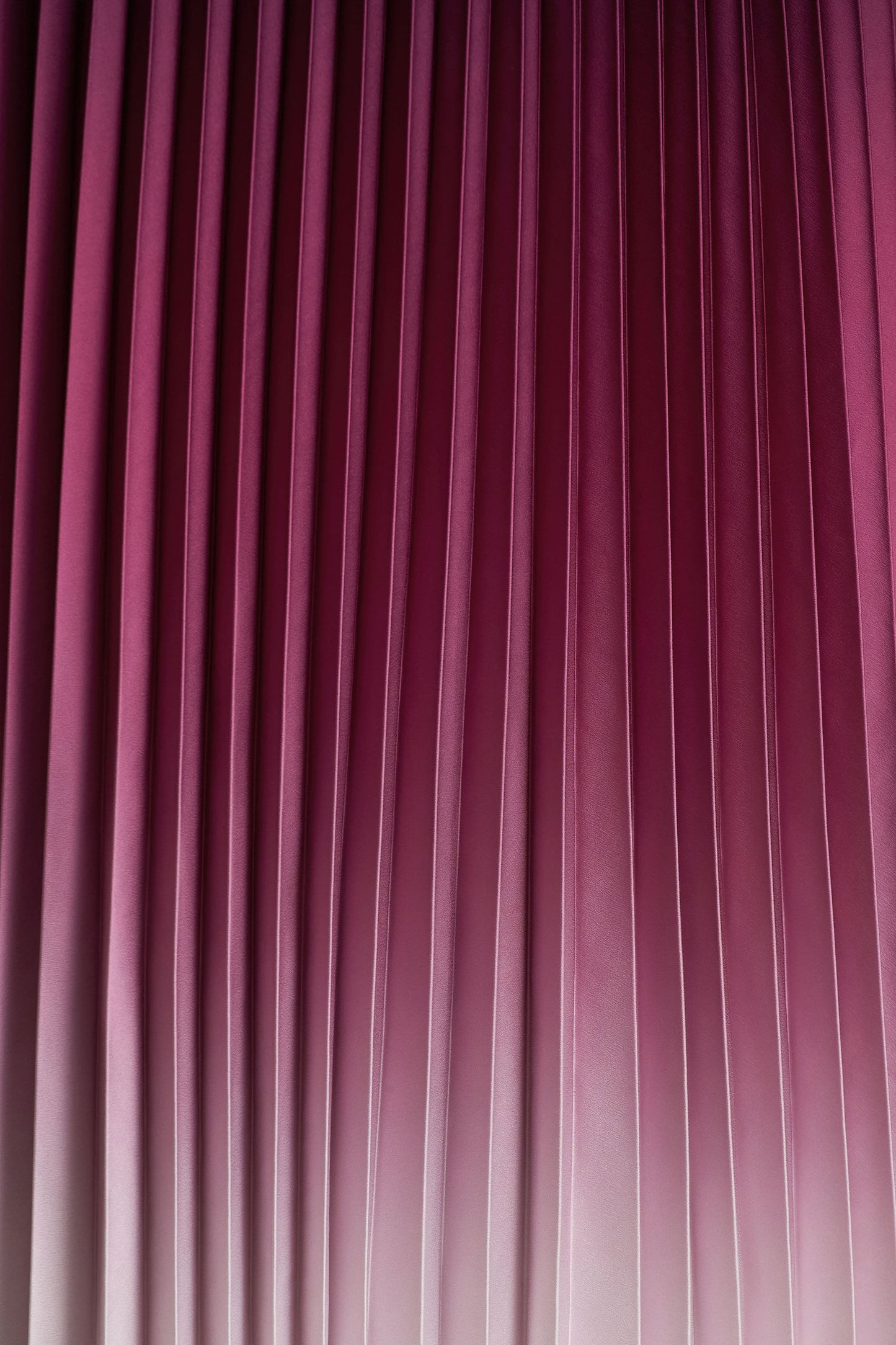 Libby | Burgundy Ombre Woven High-Neck Midi Dress With Pleated Detailing