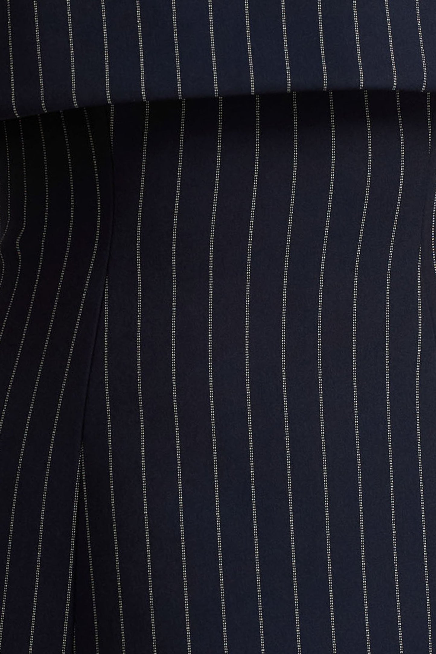 Ember | Navy Pinstripe Square-Neck Mini Dress