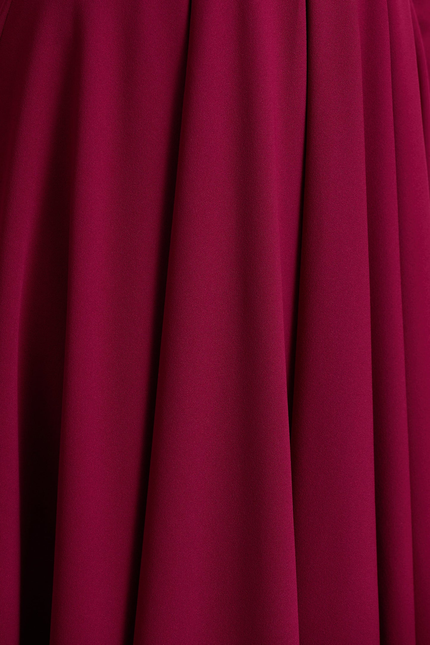 Alison | Burgundy Square-Neck A-Line Midi Dress