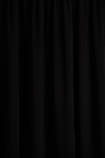 Aniyah | Black High-Neck Maxi Dress With Ruched Detailing