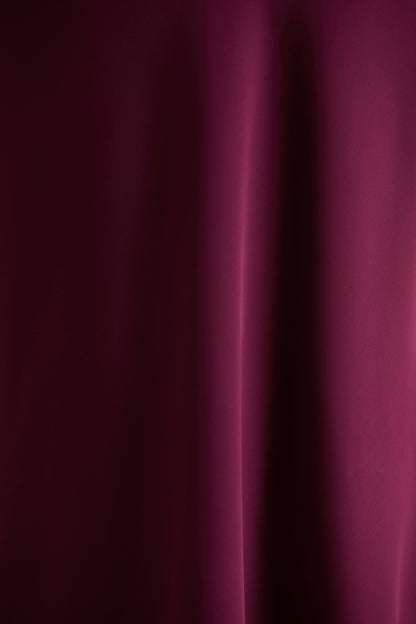 Celina | Burgundy Satin High-Neck Maxi Dress