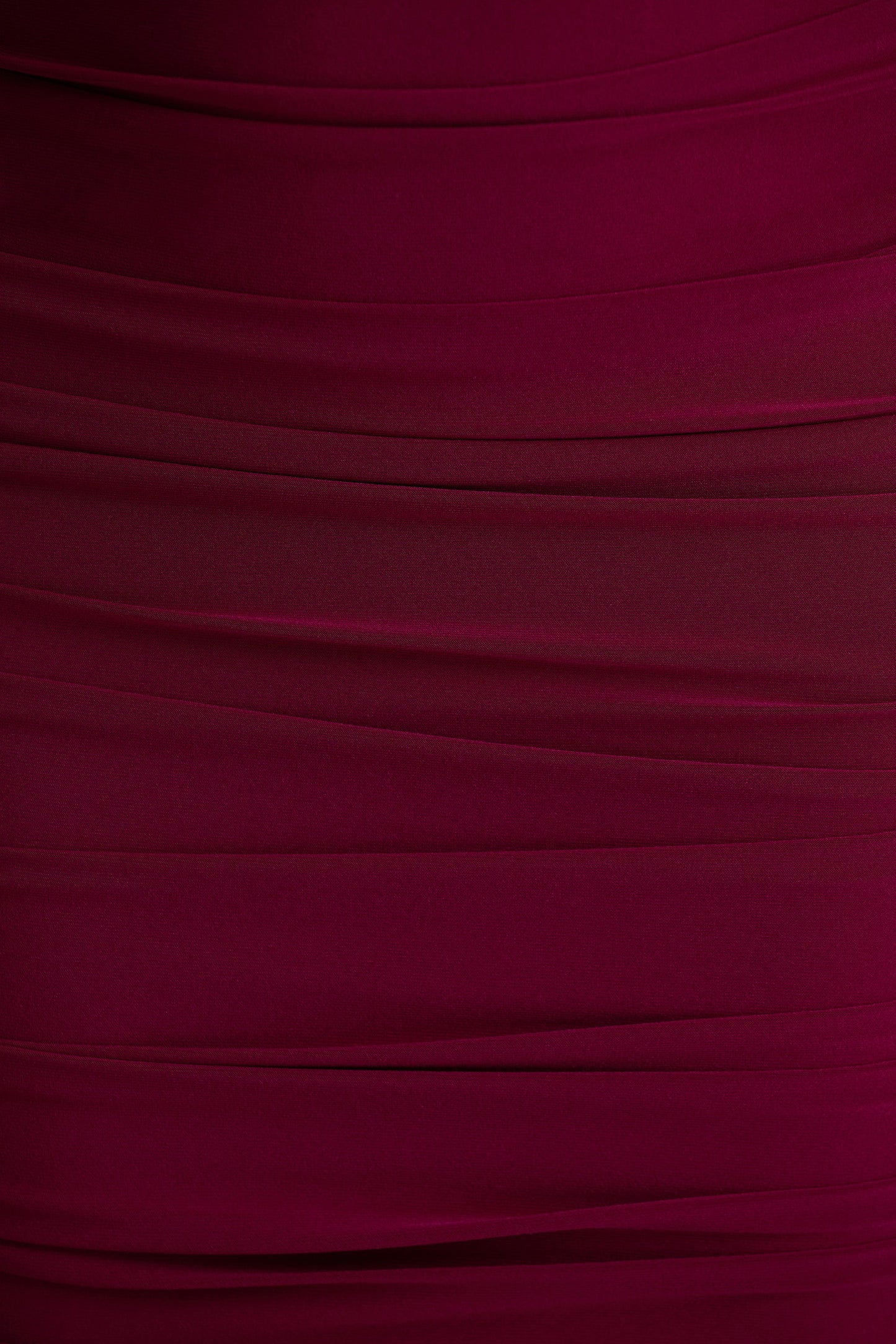 Tamara | Burgundy Long-Sleeve Ruched Midi Dress