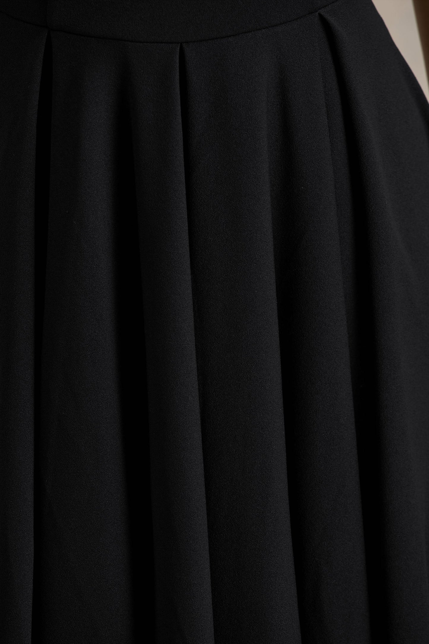 Scarlett | Black Asymmetric-Neck Maxi Dress