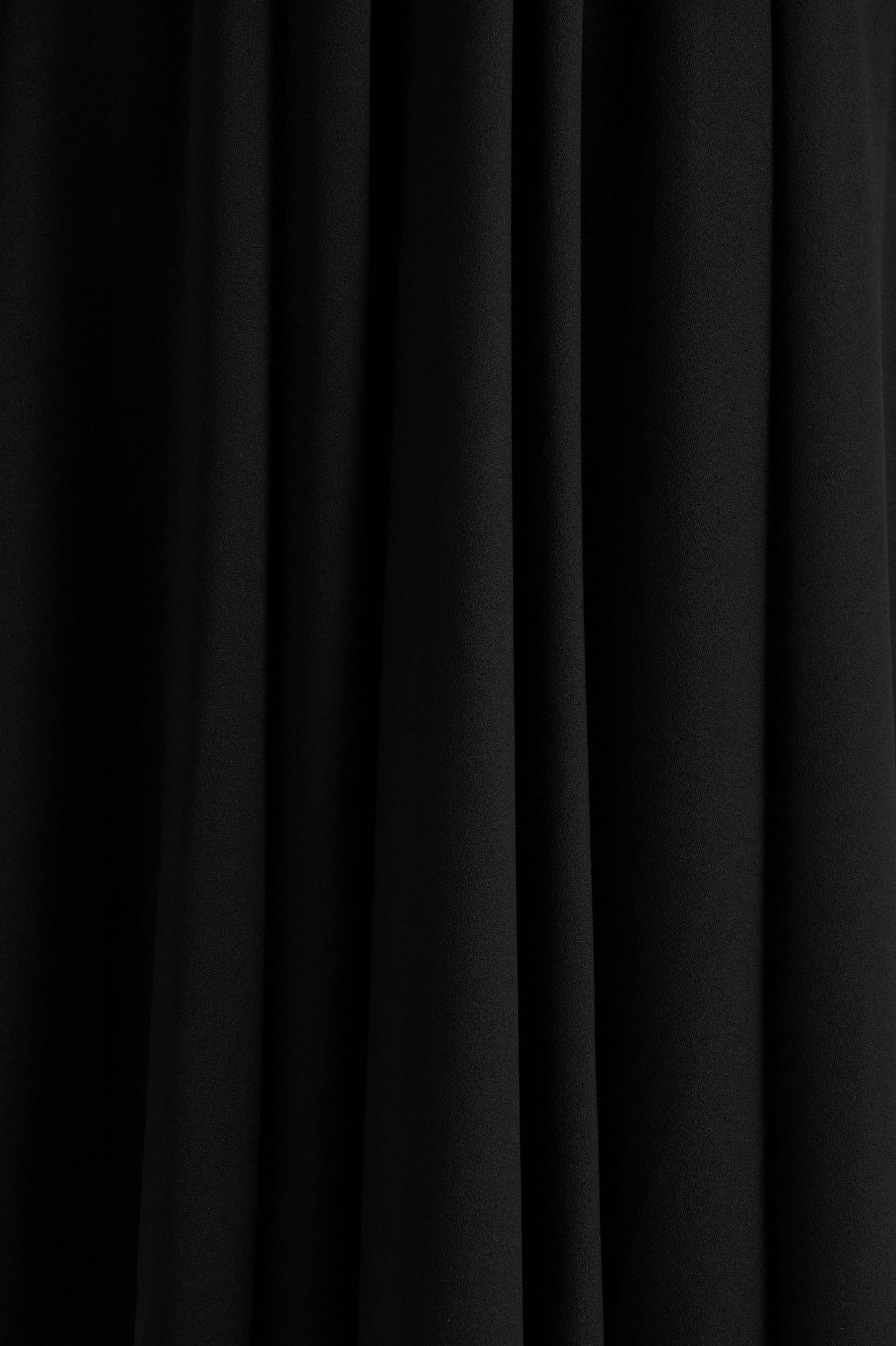 Alison | Black Square-Neck A-Line Midi Dress