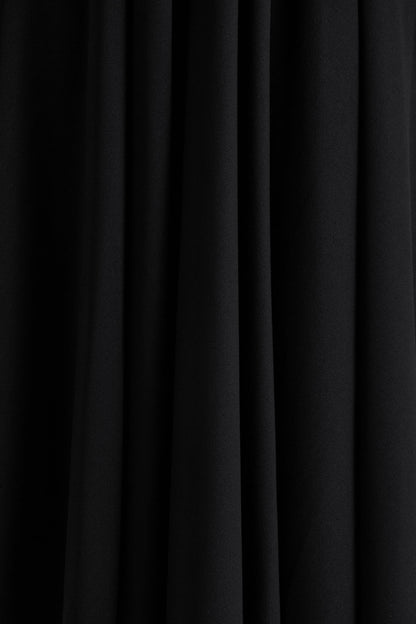 Alison | Black Square-Neck A-Line Midi Dress