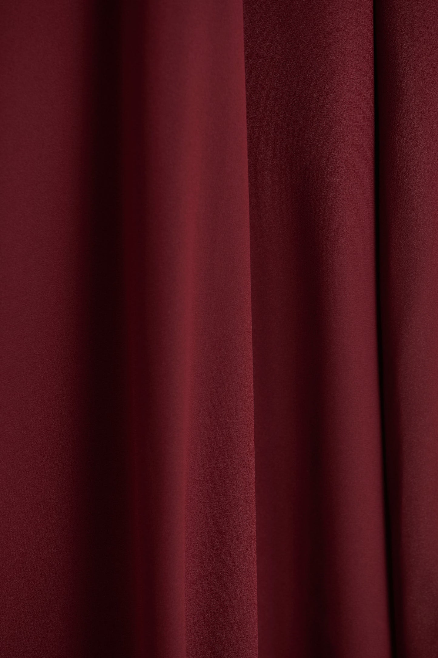 Pristina | Burgundy High-Neck Woven Maxi Dress With Cape Detail