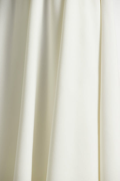 Bellamy | Cream Crew-Neck Long Sleeve Midi Dress