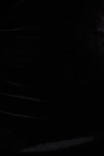 Poised | Black Velvet Bardot-Neck Maxi Dress With Twist-Sleeve